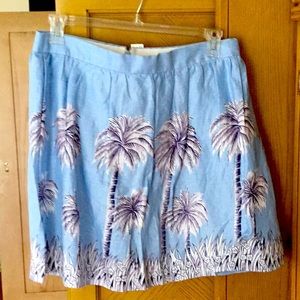 J Crew beautiful, 100% linen mini skirt